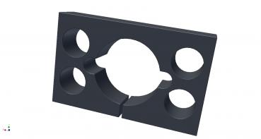 TDF-0833 Heckrohrflansch hinten