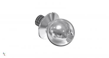 TDF-0916d Kugelbolzen M2x2,3 / 3mm lang