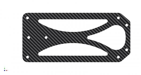 TDF-0209K CFK Regler - Halteplatte KOSMIK