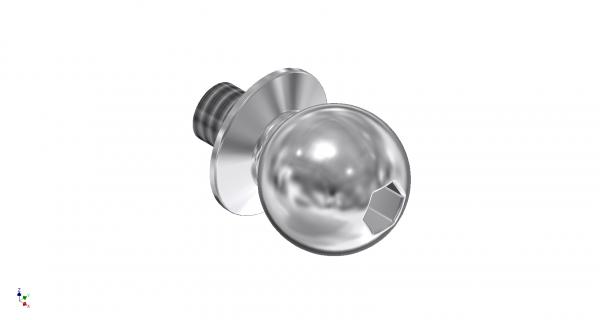 TDF-0916d Kugelbolzen M2x2,3 / 3mm lang